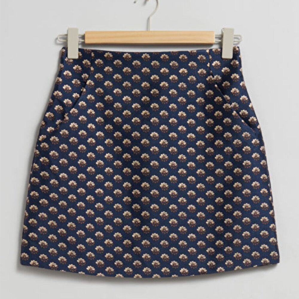 Jacquard Mini Skirt